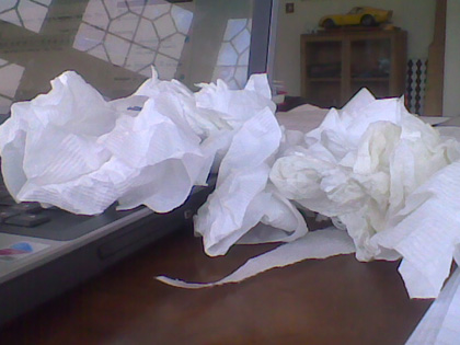 son filled tissues with cum